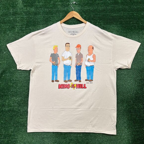 King of the Hill beige T-shirt in size XL - Picture 1 of 4